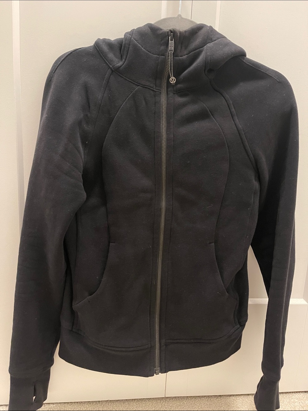 lululemon athletica Black Zip-Up Hooded Jacket